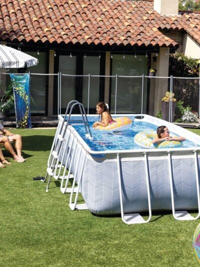 Piscine Chevron rectangulaire 4,00 x 2,00 x 1,00 m