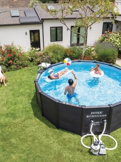 Piscine Graphite 4,78 x 1,24 m