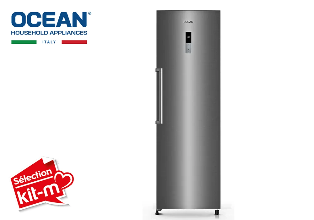 Congélateur Armoire 1 Porte Dark Inox Ocean (OVK270NF)