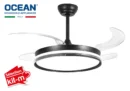 Ventilateur Plafonnier LED avec Pales Rétractables Ocean (OCCFP424DC3LR)