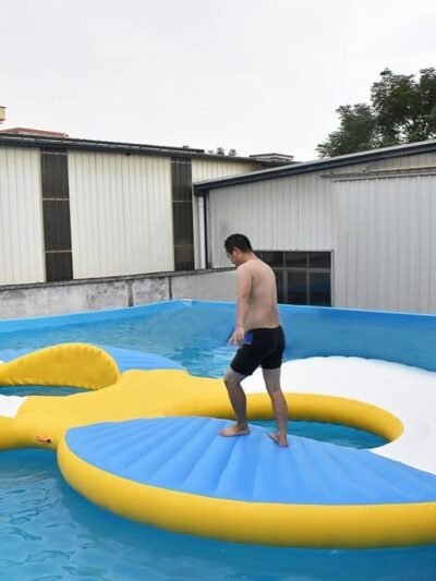 Attraction de parc aquatique à parcours d’obstacles populaire pour lac ou mer – 8 Slope 01