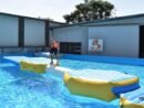 Défi d’obstacle aquatique pour parcs aquatiques gonflables — Balance Beam 01
