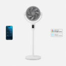 AirFlo Plus™ Ventilateur sur pied hybride intelligent 44″ – Circulateur d’air ultra-silencieux – Blanc/Gris