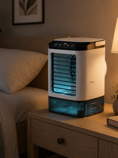 Ventilateur Brumisateur Portable USB – Rafraîchisseur d’Air avec Fonction Spray
