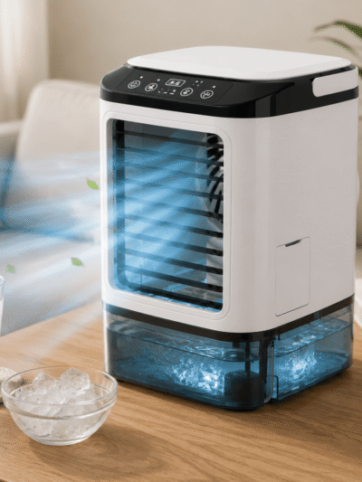 Ventilateur Brumisateur Portable USB – Humidificateur avec Veilleuse LED 3 Vitesses