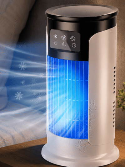 Rafraîchisseur d’Air Portable USB 6 Vitesses – Ventilateur Brumisateur & Humidificateur