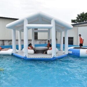 Cabane flottante Bouncia avec salon – Floating Island Combo 01