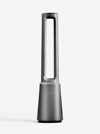OmniAir Ventilateur colonne sans pales premium 41″ et purificateur d’air – Argent