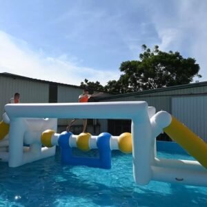 Obstacle aquatique flottant pour défis d’équilibre – High Log Walk