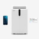 OmniCool™ Climatiseur portable 3-en-1 ultra-silencieux de 12 000 BTU avec fonction de déshumidification – Application Wifi intelligente