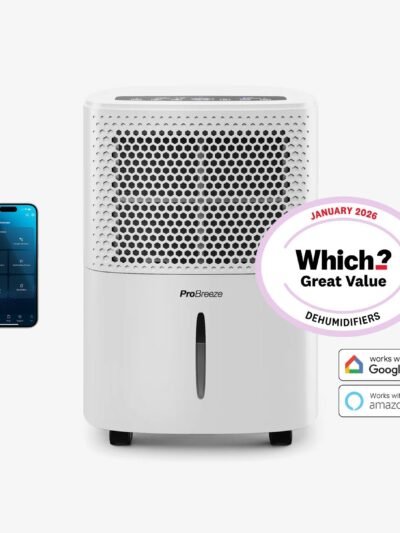 Déshumidificateur 12 L avec hygrostat intégré et contrôle par application intelligente