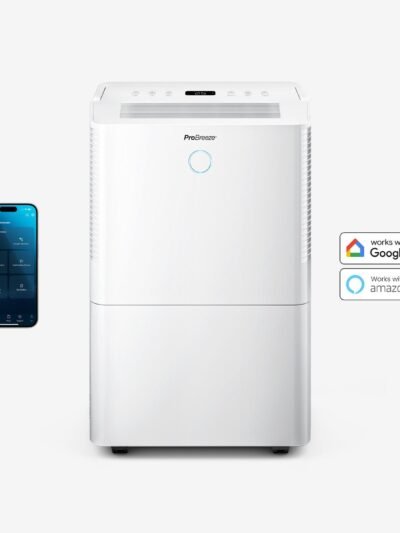 OmniDry Déshumidificateur silencieux basse consommation 40 L avec mode séchage du linge et contrôle par application intelligente