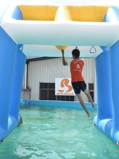 Parcours d’obstacles gonflables : testeur de force des bras — 3m Swinging Ring 01