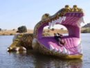 Alligator gonflable personnalisé commercial pour parc aquatique flottant – Custom Inflatables