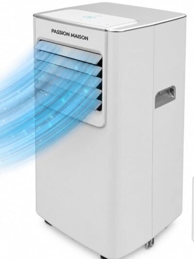 Climatiseur Mobile Passion Maison Breeze 7 – 7000 BTU, 4-en-1 avec Déshumidificateur, Télécommande & Kit Fenêtre