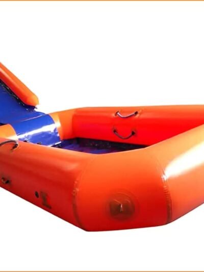 Toboggan aquatique gonflable commercial avec piscine – Inflatable water slide with pool 01
