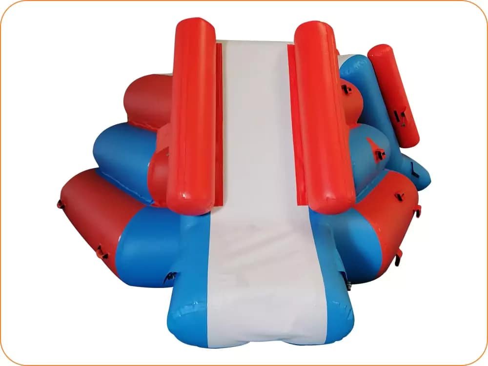 Parcours d’obstacles flottant en piscine pour enfants et adultes — Mini Multiple Slides 01