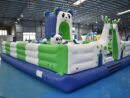 Château de parc aquatique gonflable pour enfants avec toboggans – Fun City 02